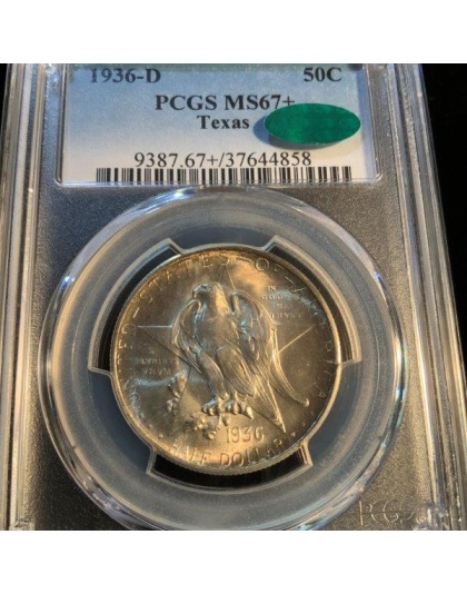 1936-D Texas MS67+ CAC PCGS