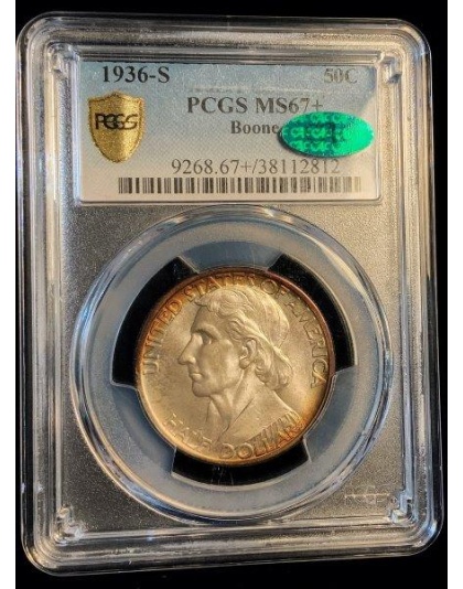 1936-S Boone MS67+ CAC PCGS