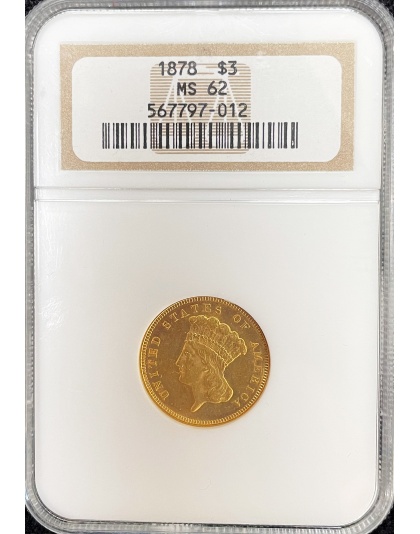 $3 Indian Princess MS-62