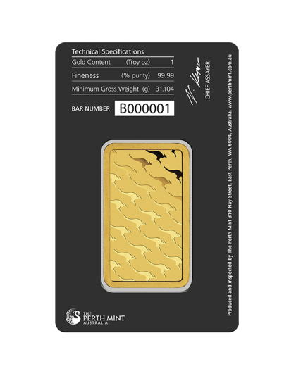 1 oz Perth Mint Gold Bar