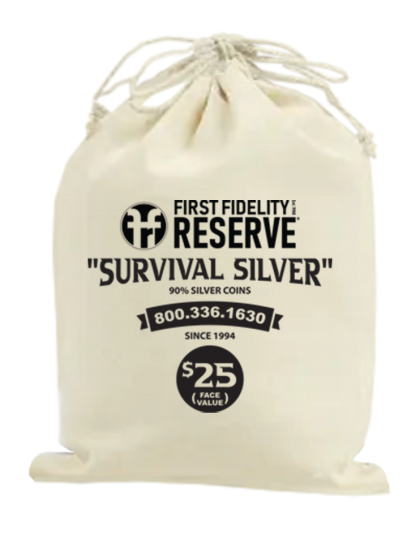 $25 Face Value Bag of 90% Silver Half Dollars