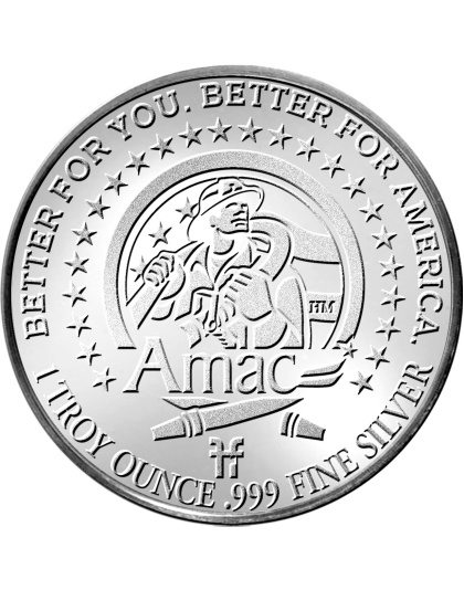 2025 1 oz AMAC First Responders Fire &amp; Rescue Silver Round