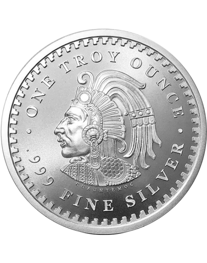 1 oz Aztec Calendar Silver Rounds