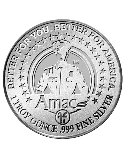 2025 1 oz AMAC First Responders Police Silver Round