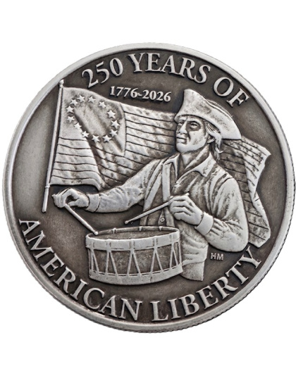 2026 AMAC 1 oz America 250 Drummer Boy Silver Round