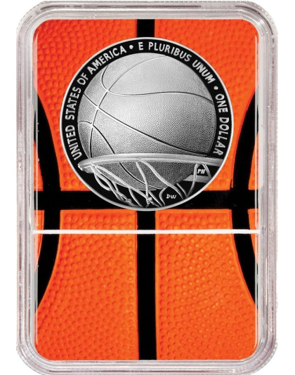 2020-P $1 Basketball Hall of Fame Silver NGC PR70