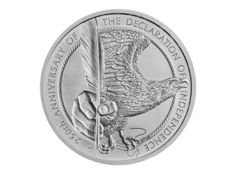 2026 1 oz Great Britain Declaration of Independence Silver Struck on the Day BU