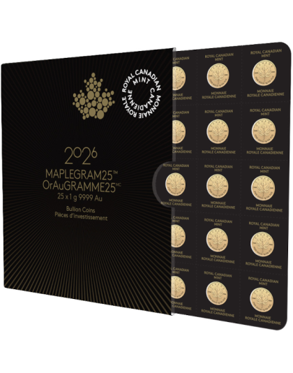 2026 25 Gram Gold Maplegram