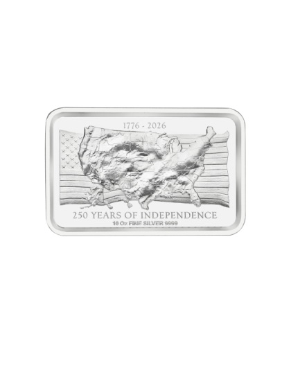 10 oz Silver Bar U.S. Independence