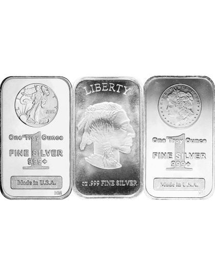 1 oz Silver Bar (Any Design)