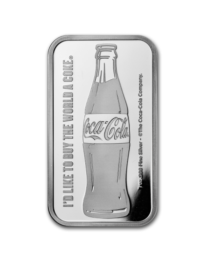 1 oz Silver Bar Coca Cola