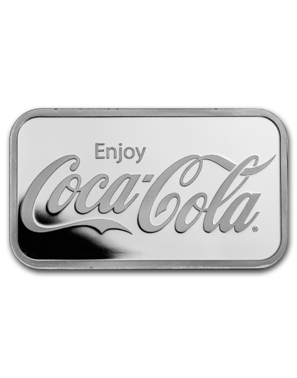 1 oz Silver Bar Coca Cola