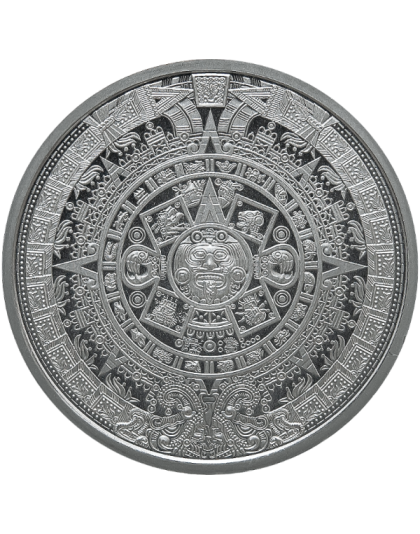 1/2 oz Aztec Calendar Silver Round
