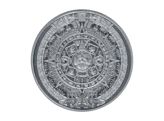 1/10 oz Aztec Calendar Silver Round