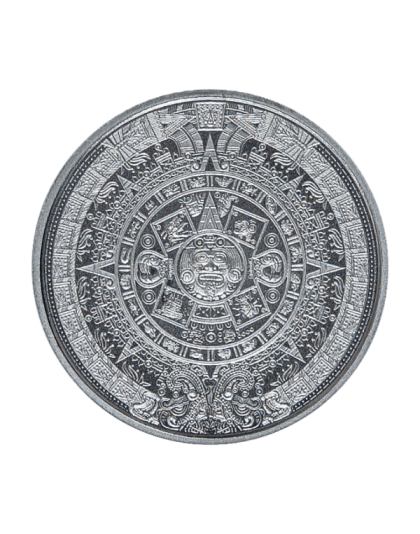 1/10 oz Aztec Calendar Silver Round
