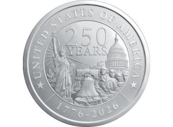 2 oz Silver 250th Anniversary Round