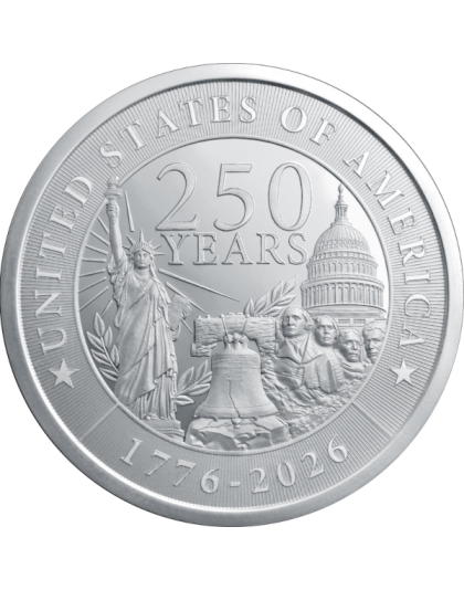 2 oz Silver 250th Anniversary Round