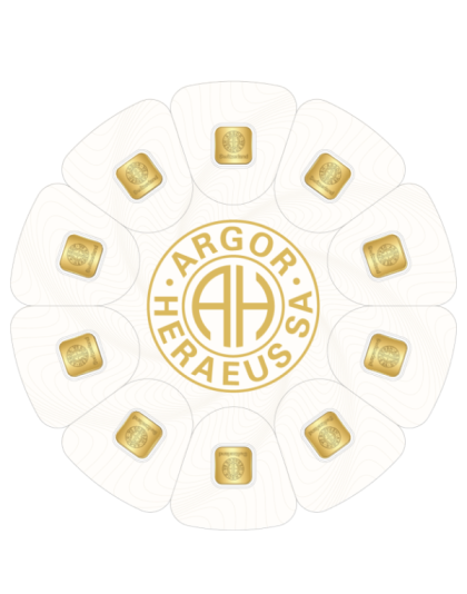 10 Gram Gold Bar Argor-Heraeus Goldseed