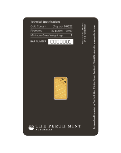 1 Gram Perth Mint Gold Bar