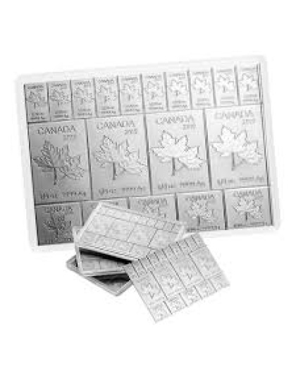 2 oz .9999 Silver Bar - Royal Canadian Mint Maple Flex Bar (Random Date)
