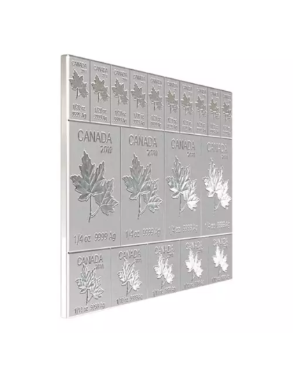 2 oz .9999 Silver Bar - Royal Canadian Mint Maple Flex Bar (Random Date)