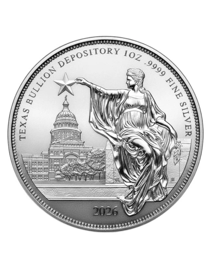 2026 1 oz Texas Silver Round