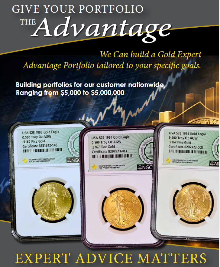 Give your portfolio the Advantage — NGC-certified Gold Eagle coins.